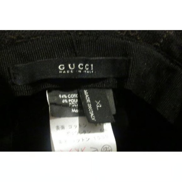 Gucci Camel Guccissima Print on Brown Traditional Web Fedora - Picture 3 of 5